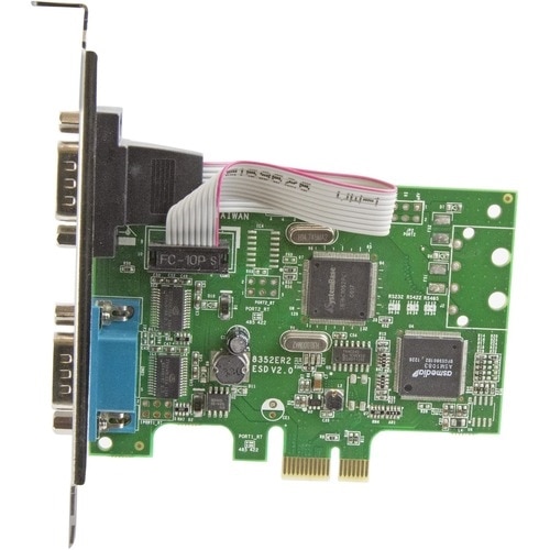StarTech.com PCI Express Serial Card‚ 2 port‚ Dual Channel 16C1050 UART‚ Serial Port PCIe Card‚ Serial Expansion Card 2