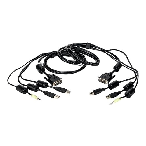 Vertiv Avocent USB Keyboard and Mouse, DVI-D and Audio Cable, 6 ft. with DPP Support for Vertiv Avocent SV and SC Series Switches 2