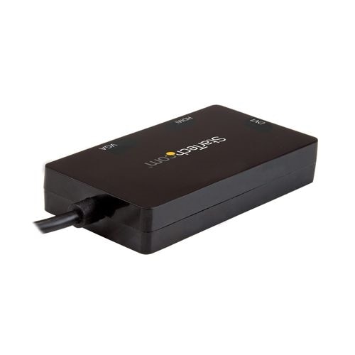 StarTech.com USB-C Multiport Video Adapter - 3-in-1 USB Type-C Video Adapter - USB-C to VGA, DVI, HDMI - 4K 30 Hz - CDPVGDVHDBP 5
