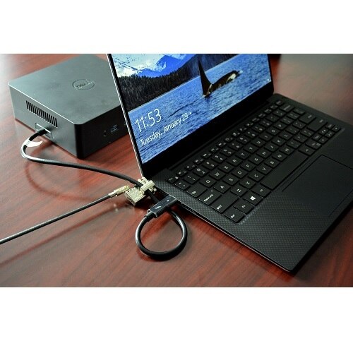 Noble TZ18T Low Profile Wedge Lock - Laptop locking kit - silver 10