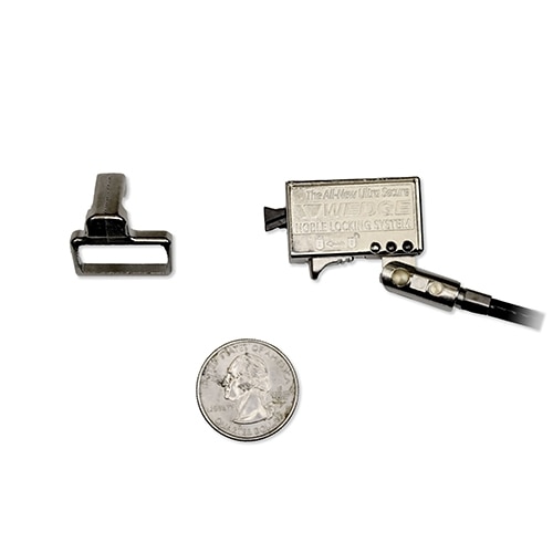 Noble TZ18T Low Profile Wedge Lock - Laptop locking kit - silver 6