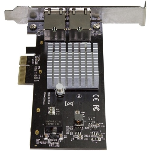 StarTech.com Dual Port 10G PCIe Network Adapter Card - Intel-X550AT 10GBASE-T Multi Gigabit Ethernet 5 Speed NIC 2