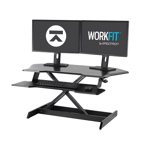 Ergotron WorkFit Corner Standing Desk Converter 2