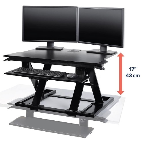 Ergotron WorkFit-TX - Standing desk converter - Rectangular - Black 9