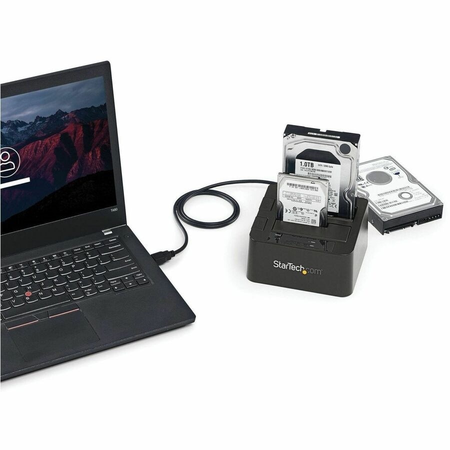 USB 3.1 Gen 2 (10Gbps) Dual-Bay Dock for 2.5"/3.5" SATA SSD/HDDs with UASP 7