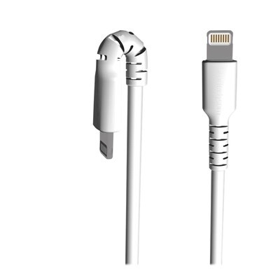 StarTech.com 3 foot/1m Durable White USB-A to Lightning Cable, Rugged Heavy Duty Charging/Sync Cable for Apple iPhone/iPad MFi Certified 2