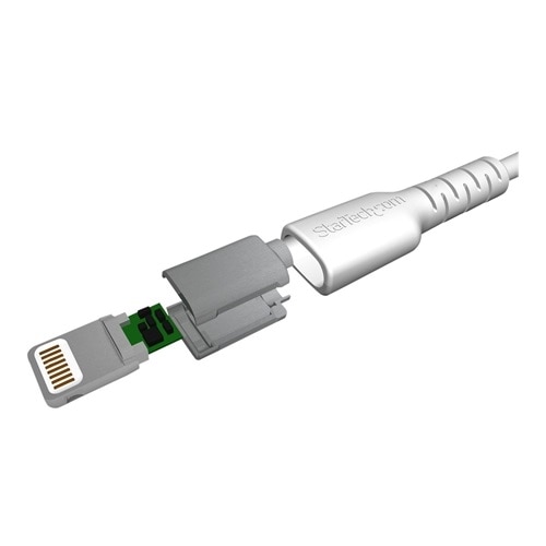 StarTech.com 3 foot/1m Durable White USB-A to Lightning Cable, Rugged Heavy Duty Charging/Sync Cable for Apple iPhone/iPad MFi Certified 3