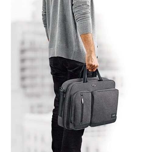 Solo New York Urban Convertible 15.6 Inch Laptop Bag (Gray) Laptop
