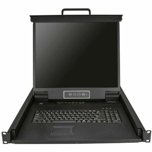 StarTech 8 Port Rackmount KVM Console w/ Cables - Integrated KVM Switch w/ 19" LCD - 1U LCD KVM Drawer 50000 MTBF - USB + VGA Support 2