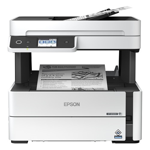 Epson WorkForce ST-M3000 Wireless Black & White All-In-One Inkjet SuperTank Printer with Fax 3