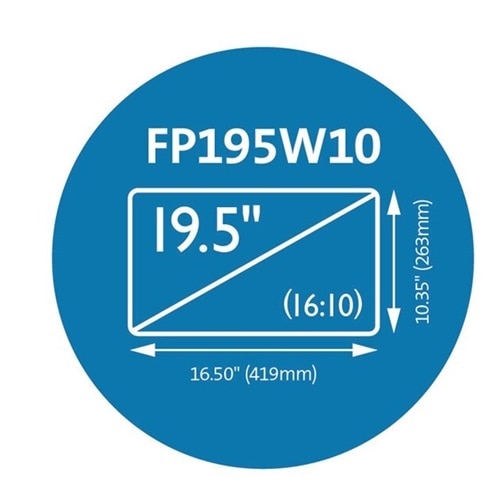 Kensington FP195W10 Privacy Screen for Monitors (19.5" 16:10) Glossy Black, Matte Black, Translucent 2