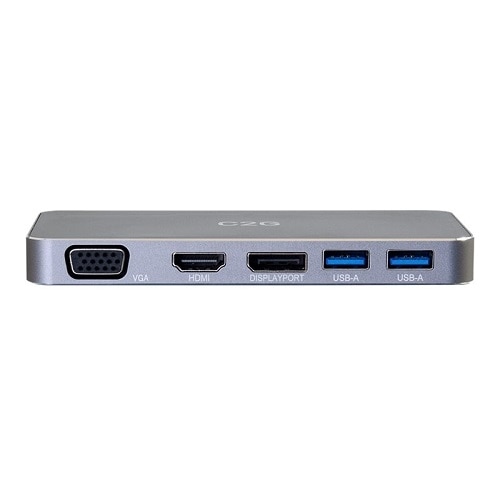 C2G USB-C® 7-in-1 Dual Display MST Docking Station with HDMI®, DisplayPort™, VGA and Power Delivery 8