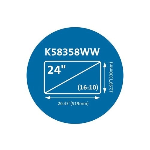 Kensington MagPro 24.0" (16:10) Monitor Blue Light Privacy Screen with Magnetic Strip - TAA 2