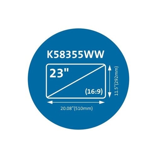 Kensington MagPro 23.0 " (16:9) Monitor Privacy Screen with Magnetic Strip - TAA 2