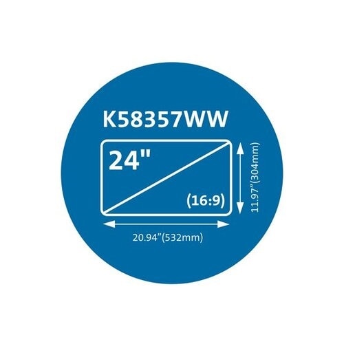 Kensington MagPro™ 24.0" (16:9) Monitor Privacy Screen with Magnetic Strip - TAA 2