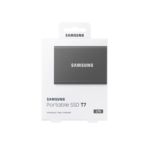 Samsung T7 MU-PC2T0T/AM 2 TB Portable Solid State Drive - External - PCI Express NVMe - Titan Gray 9