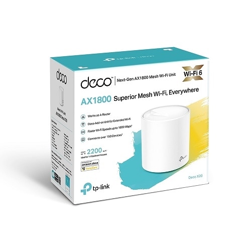 TP-Link Deco X20(1-pack) - Wi-Fi 6 IEEE 802.11ax Ethernet Wireless Router 5