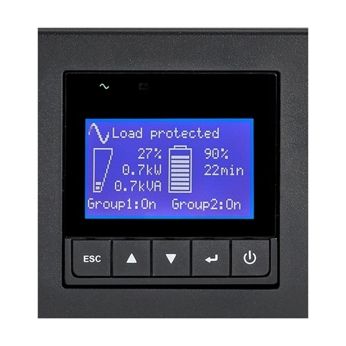 Eaton 9PX 2000VA 1800W 120V Online Double-Conversion UPS - 5-20P, 6x 5-20R, 1 L5-20R, Lithium-ion Battery, Cybersecure Network Card, 2U Rack/Tower 6