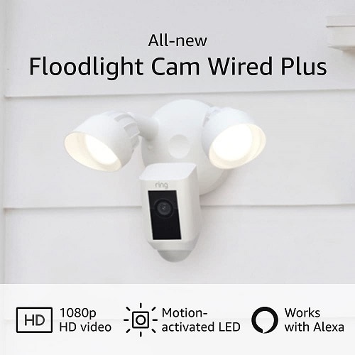 Ring Floodlight Cam 2 Megapixel Outdoor Full HD Network Camera - Color - 1 - Floodlight - White 2