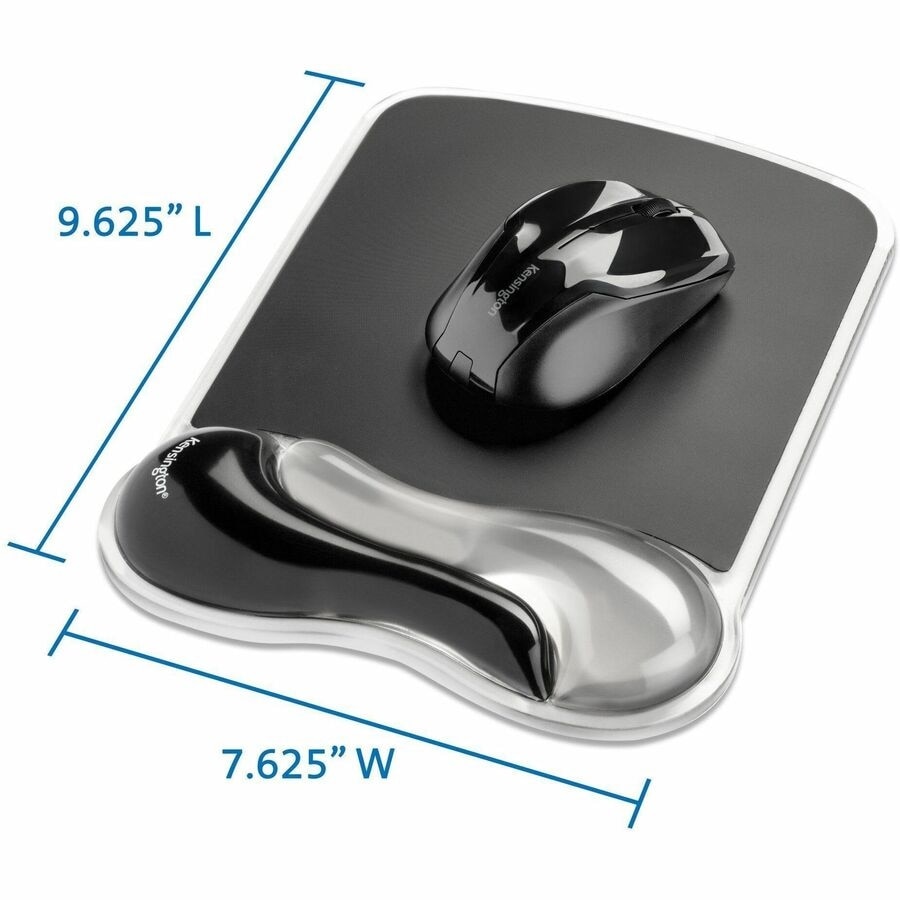 Kensington DuO Gel Wave Mouse Pad & Wrist Rest - Gray 2