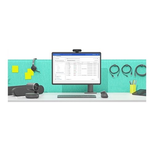 Logitech Small Google Meet Rooms with Tap + MeetUp + Meet Compute