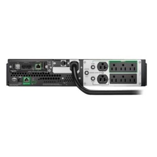 APC Smart-UPS, Line Interactive, 3kVA, Lithium-ion, Rackmount 2U, 120V, 2x NEMA 5-20R+6x NEMA 5-15R outlets, SmartConnect Port+Network Card, AVR, LCD 2