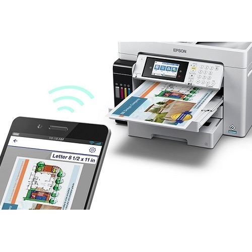 Epson WorkForce ST-C8090 Wireless Color All-In-One Inkjet SuperTank Printer with Fax 8