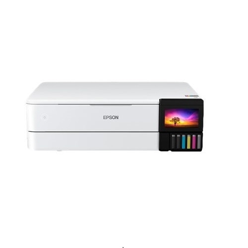 Epson EcoTank ET-8550 Wireless Color All-In-One Inkjet Photo Printer - White 4