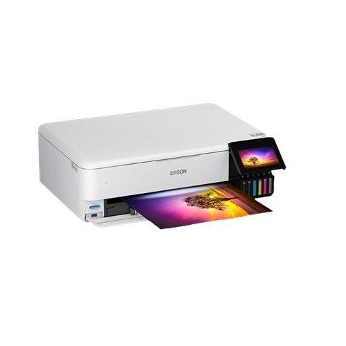 Epson EcoTank ET-8550 Wireless Color All-In-One Inkjet Photo Printer - White 5