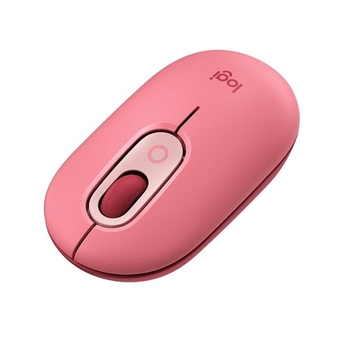 Logitech POP Mouse, Wireless Mouse with Customizable Emojis, SilentTouch Technology, Precision/Speed Scroll, Rose 2