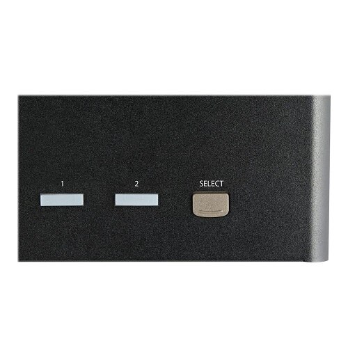 StarTech 2 Port Triple Monitor DisplayPort KVM Switch, 4K 60Hz UHD HDR, DP 1.2, 2 Port USB 3.0 Hub, 4x USB HID, Audio, Hotkey, TAA 8