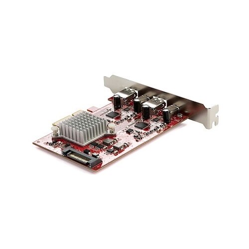 StarTech 4-Port USB PCIe Card, 10Gbps USB PCI Express Expansion Card w/2 Controllers, 2x USB-C & 2x USB-A ports (USB 3.2 Gen 2), TAA 2