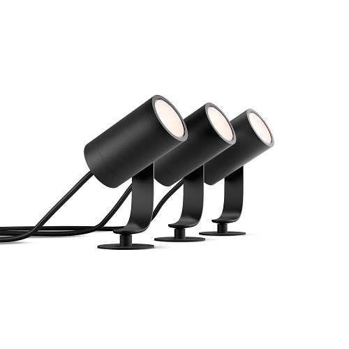 Philips Hue Lily Outdoor Spot Light Basekit + Hue Lily Outdoor Spot Light Extension Bundle 4