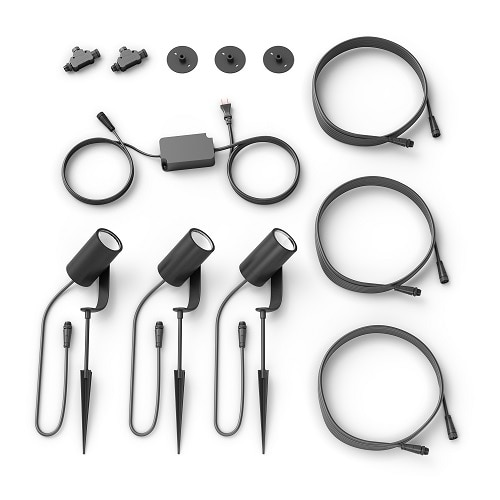 Philips Hue Lily Outdoor Spot Light Basekit + Hue Lily Outdoor Spot Light Extension Bundle 6