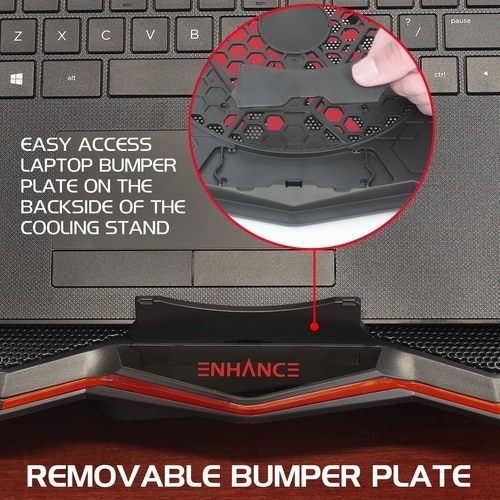 ENHANCE Cryogen 5 Gaming Laptop Cooling Pad Stand Laptop Cooler with