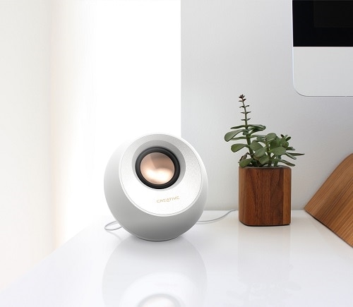 Creative Pebble V3 2.0 Bluetooth Speaker System - 8 W RMS - White 3