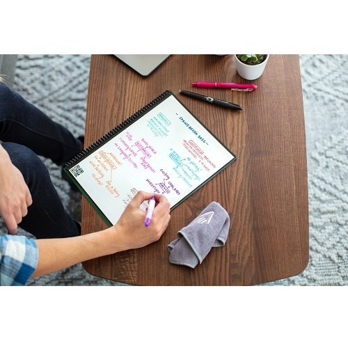 Rocketbook Panda Planner Smart Reusable Notebook, 9 Page Styles, 32