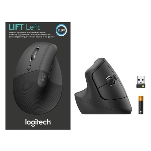 Logitech Lift Left Vertical Mouse - Graphite 7