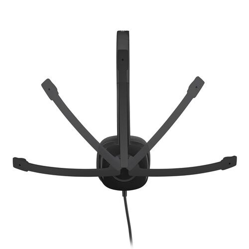 Logitech H151 有線 オーバーヘッド型, 耳掛け式, オンイヤー ステレオ ヘッドセット - 黒 4