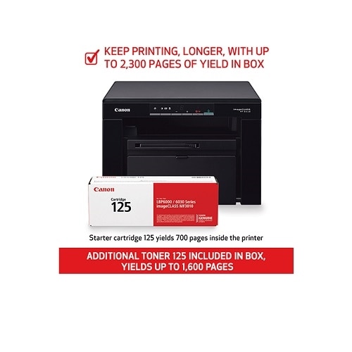 Canon imageCLASS MF3010VP Wired Black-and-White All-In-One Laser Photo Printer 2