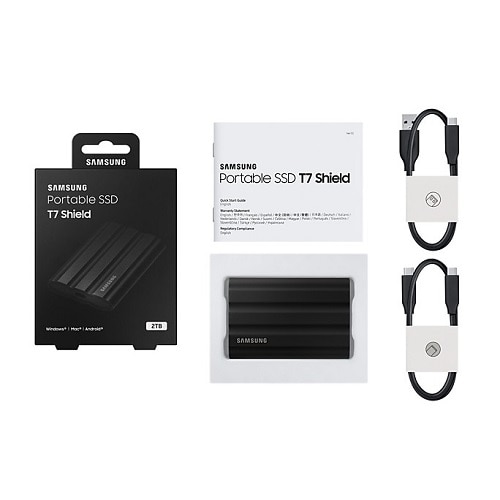 Samsung T7 MU-PE2T0S/AM 2 TB Portable Rugged Solid State Drive - 2.5" External - Black 8
