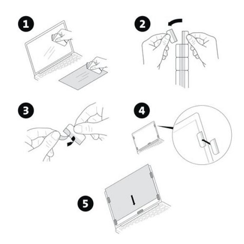 Kensington 3H Polyethylene Terephthalate (PET) Antiglare Privacy