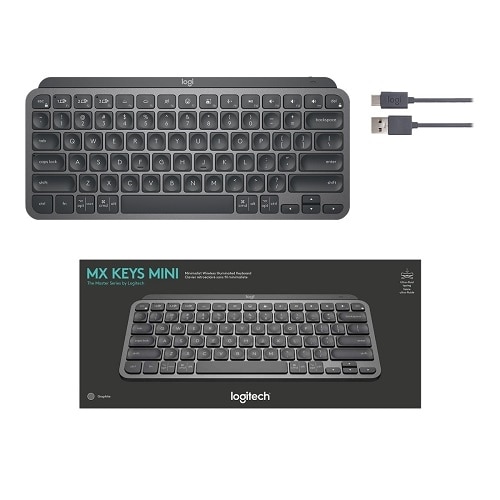Logitech MX Keys Mini Keyboard - Wireless Connectivity - Graphite 4
