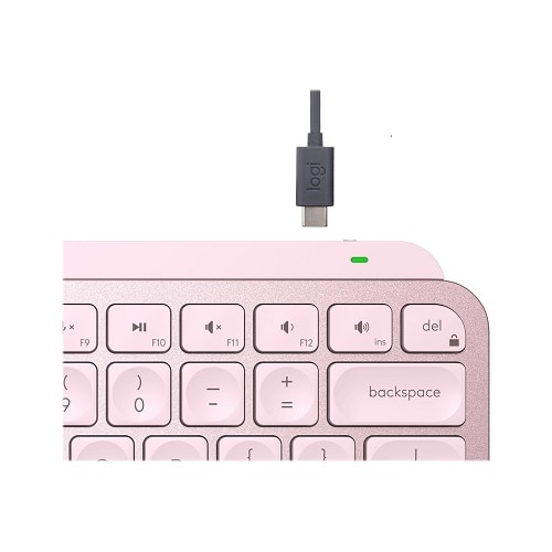 Logitech MX Keys Mini Keyboard - Wireless Connectivity - Rose 2