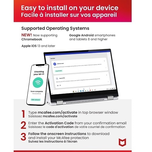 Download McAfee Mobile Security for 1 Device Android or iOS 1Yr Subscription 7