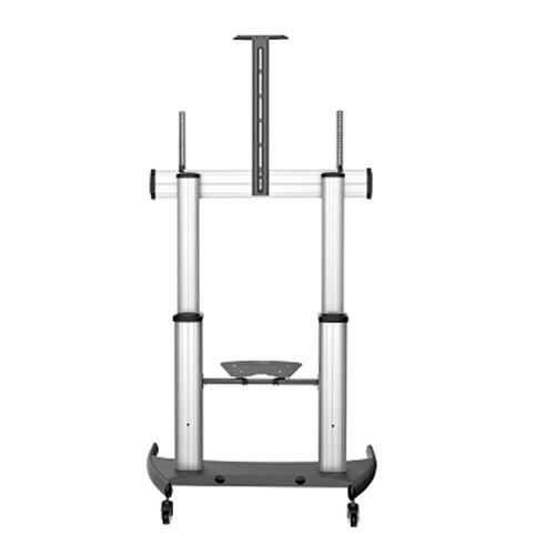 StarTech.com Mobile TV Stand, Heavy Duty Universal TV Cart for 60-100 inch Display (100kg/220lb), Height Adjustable Rolling TV Floor Stand 4