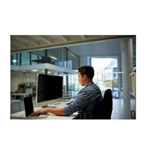 3M Anti-glare Privacy Screen Filter - Black - 1 Each 2