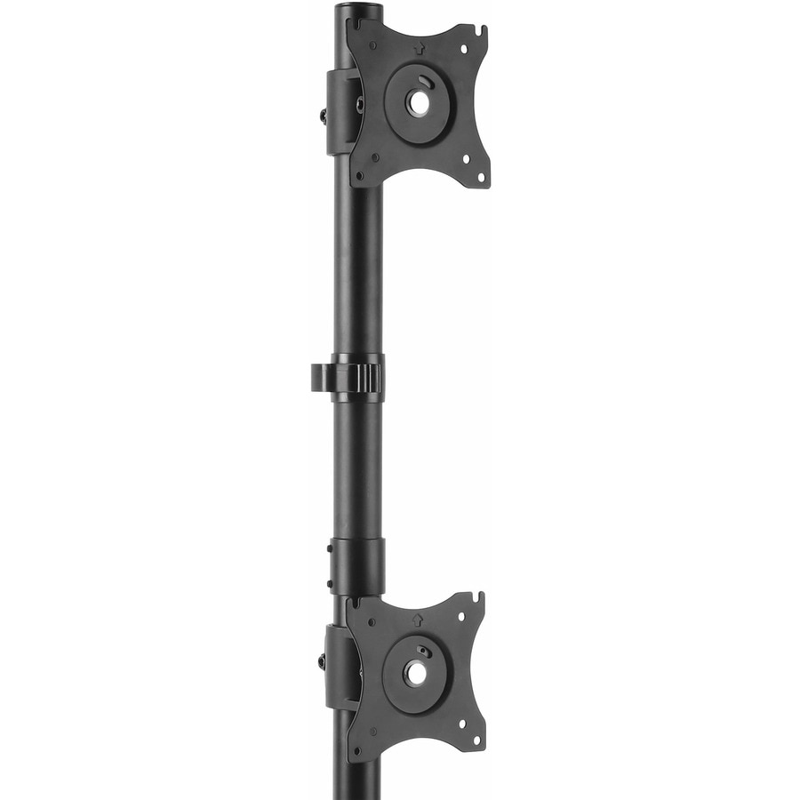 StarTech Desk Mount Dual Monitor Mount, Vertical, Steel Dual Monitor Arm, For VESA Mount Monitors up to 27" (22lb/10kg), Adjustable 3