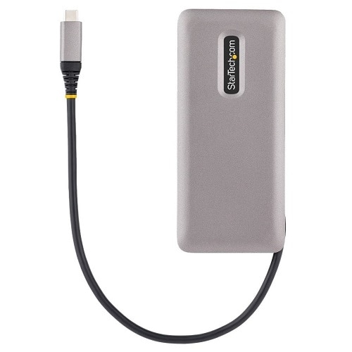 StarTech.com 4-Port USB-C Hub, USB 3.2 Gen 2, 10Gbps, 100W Power Delivery Pass-Through, 12.6in (32cm) Cable, Portable USB Expansion Hub 2