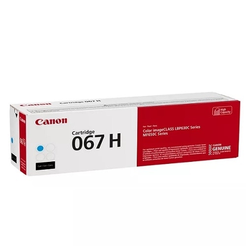 Canon 067 Original High Yield Laser Toner Cartridge - Cyan - 1 Each 2